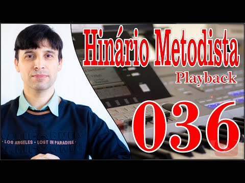 Alvo Mais Que a Neve (036) Hinário Metodista - Playback - Por Joãozinho Camargo (Tyros 4) UHD 4k