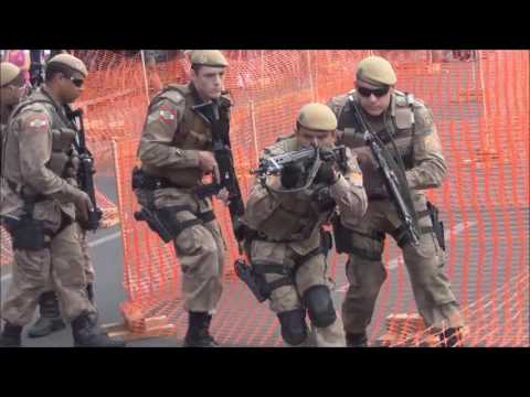 PolÃcia Tática PPT de Tubarão: Demonstração letal