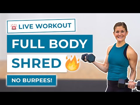 LIVE 30 Minute Full Body Shred Workout