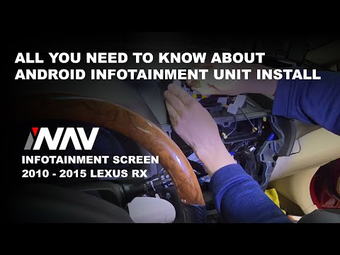 HOW to INSTALL NEW INFOTAINMENT SYSTEM on 2010 - 2015 Lexus RX | 4x4Shop.ca