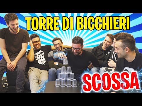 MAKE A TOWER OF GLASSES WITH THE SHOCK w/ IlluminatiCrew