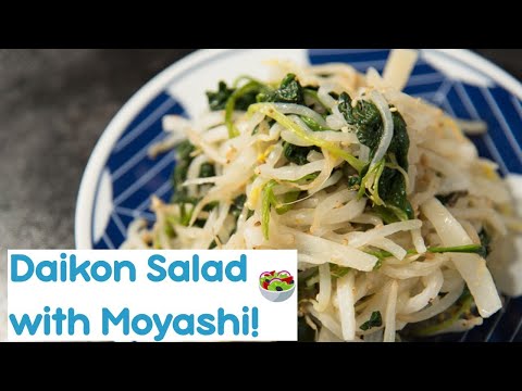 Daikon Salad with Bean Sprouts and Spinach | Easy, Healthy and Fast! 😋