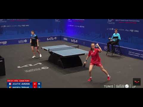 Campionatul Mondial Juniori 2022, echipe U19 SF - Andrea Teglas vs Agatha Avezou