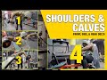 SHOULDER & CALVES WORKOUT - Front, Side, & Rear Delts