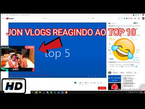 JON VLOGS REAGINDO AO TOP 10 JUNTO COM O PIUZINHO
