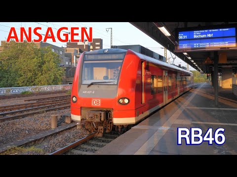 [DB Regio NRW] Ansagen der RB46 Bochum Hbf - Gelsenkirchen Hbf