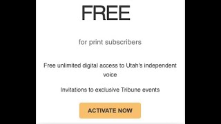 Activate your free digital Tribune subscription