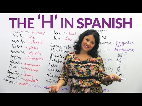 The letter 'H' in Spanish Video
