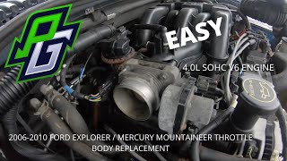 How to Replace a Throttle Body - 2006-2010 Ford Explorer/Mercury Mountaineer (Complete Guide) EASY