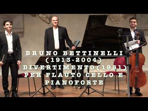 Bruno Bettinelli Divertimento flute cello piano