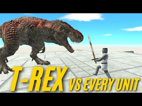 NEW T-REX vs EVERY UNIT on Raptor Pyramid - Animal Revolt Battle Simulator ARBS