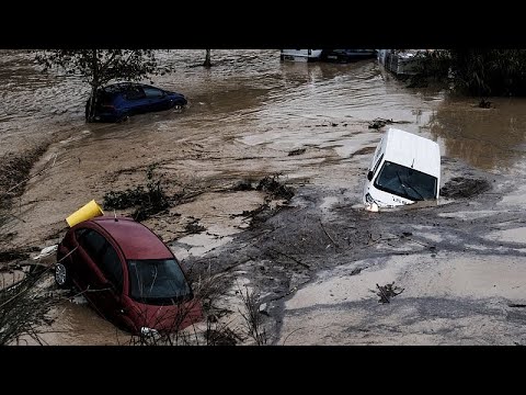 Video Thumbnail: Málaga floods wreak havoc as storms lash Spain again
