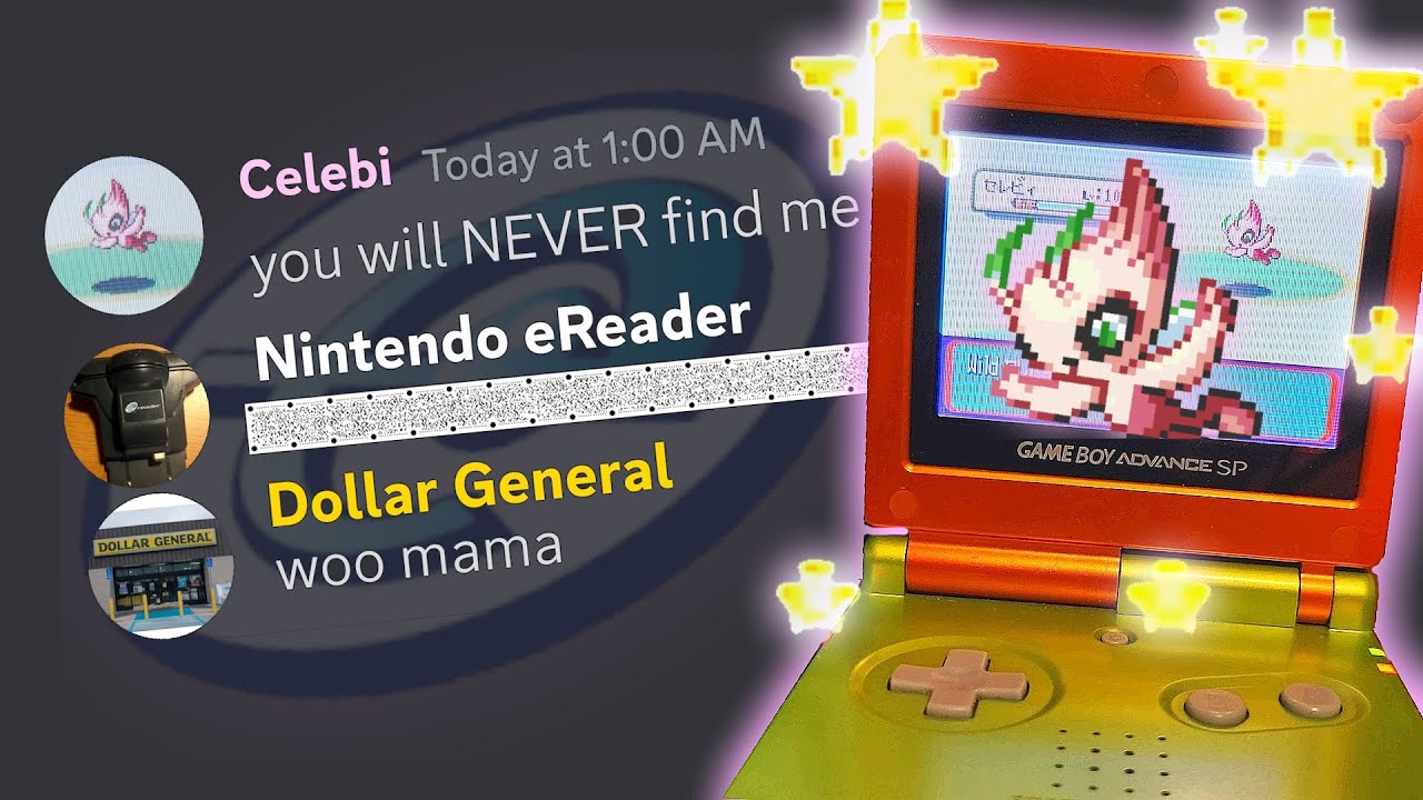 692 - I encountered Shiny Celebi in Pokemon Ruby using an e-Reader!!!!!