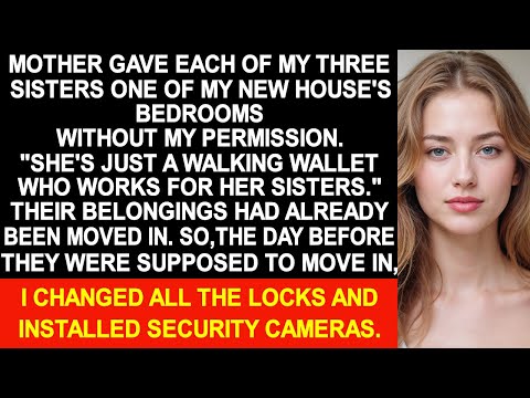 Mother gave each of my three sisters one of my new house's bedrooms without my permission.