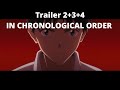 Trailer 2+3+4 in Chronological Order EVANGELION 3.0+1.0 - Thrice upon a time (2021)『シン・エヴァンゲリオン