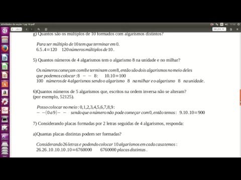 questões permutação