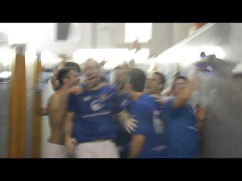 La Nucía - CD Burriana | Celebración en los vestuarios tras los penaltis