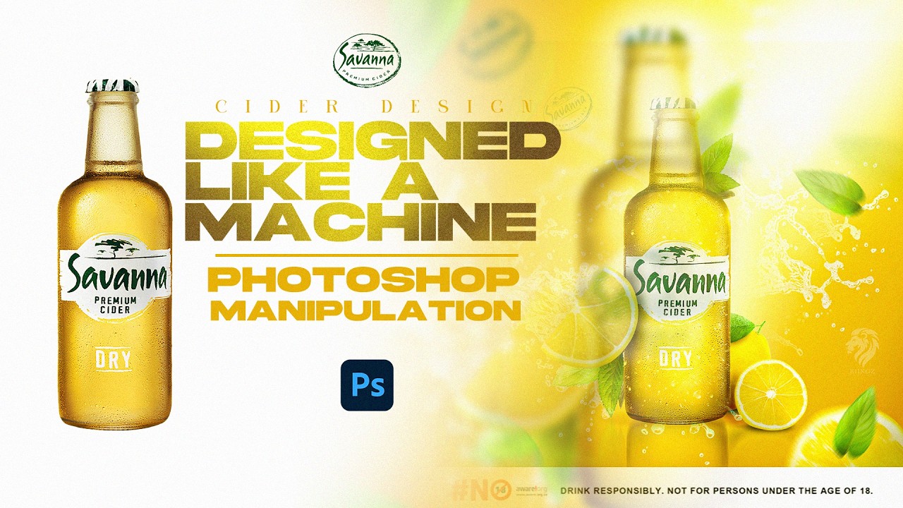 Photoshop Masterclass: Industrial Brand Identity & Technical Layout (Savanna Concept)