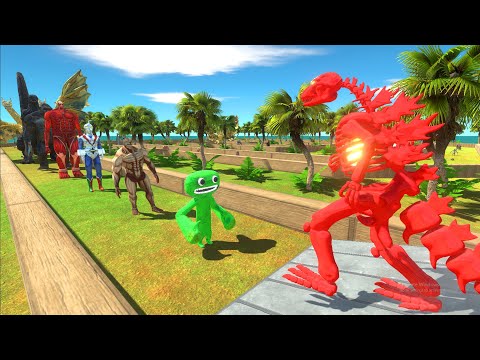 Fire Godzilla Skeleton Death Run vs Kaiju Monster - ARBS