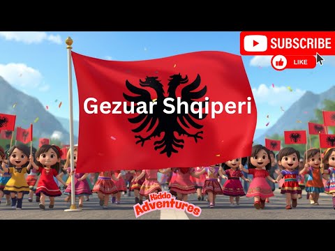 Kuq e Zi – Kënga e Pavarësisë për Fëmijë 🇦🇱 | Këngë për Ditën e Flamurit | Kiddo Adventures