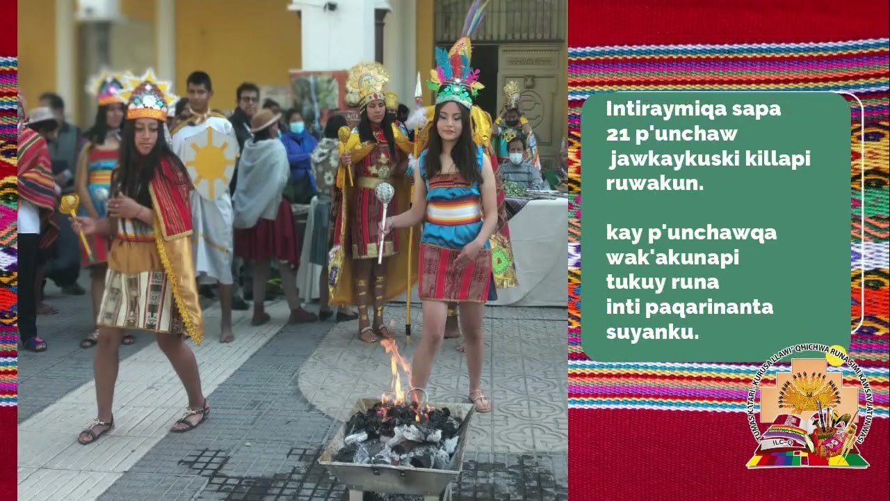 INTIRAYMIQA QHICHWA SUYUNCHIKPI JUK JATUN RAYMI KACHKAN