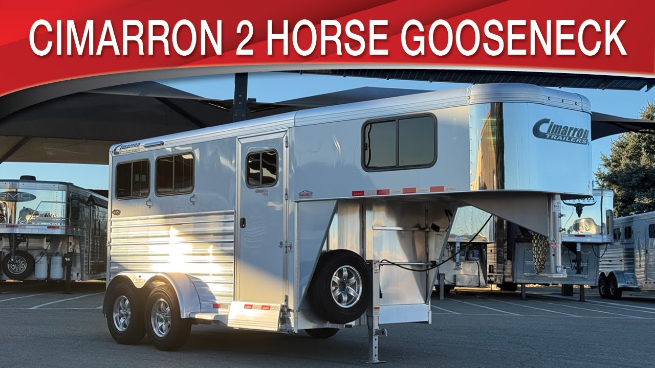 Cimarron Norstar 2 Horse Gooseneck The Most Maneuverable trailer
