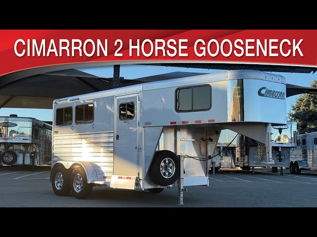 Preview image of Cimarron Norstar 2 Horse Gooseneck The Most Maneuverable trailer youtube video