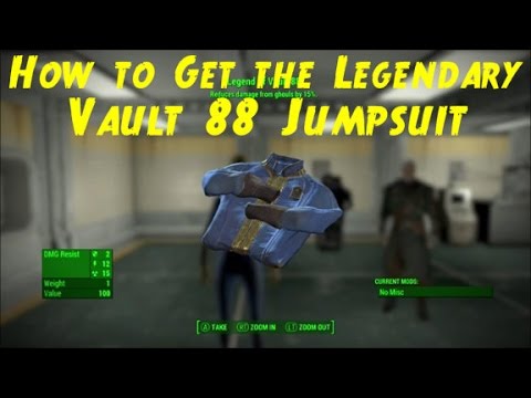 Fallout 4 Vault Tec Workshop DLC How to Get the "Legend of Vault 88 Jumpsuit" (NEW DLC)