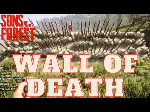 Sons Of The Forest-Best Defensive Wall In The Game!!!☑️