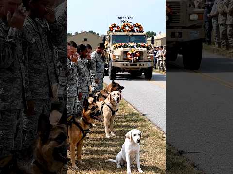 He Served With Honor... His K9 Brothers Saluted One Last Time 💔