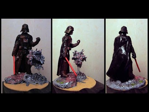 Star Wars: Darth Vader sculpture timelapse - part 5 - Finishing paint