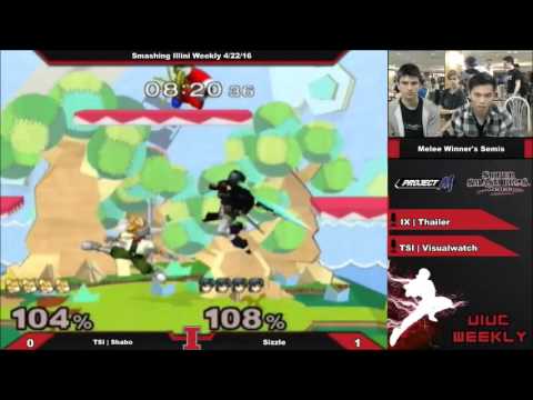 [Smashing Illini Weekly] TSI | Shabo (Fox) vs. Sizzle (Marth) SSBM Winner's Semis