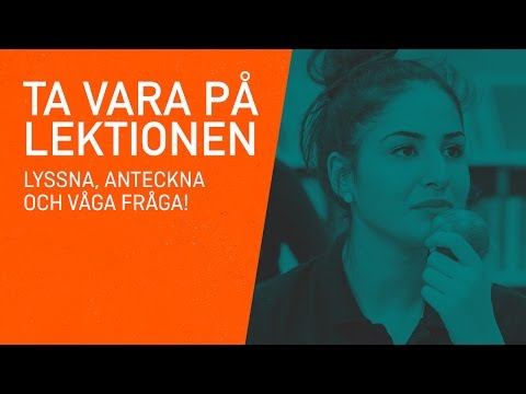 Använd lektionen på ett smartare sätt