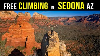 A Rock Climbing Guide + Drone Adventure in Sedona Arizona