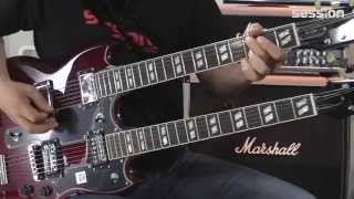 Video thumbnail for EPIPHONE Limited Edition G-1275 Double Neck CH by session