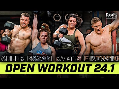 Adler, Fikowski, Gazan, and Raptis — CrossFit Open Workout 24.1
