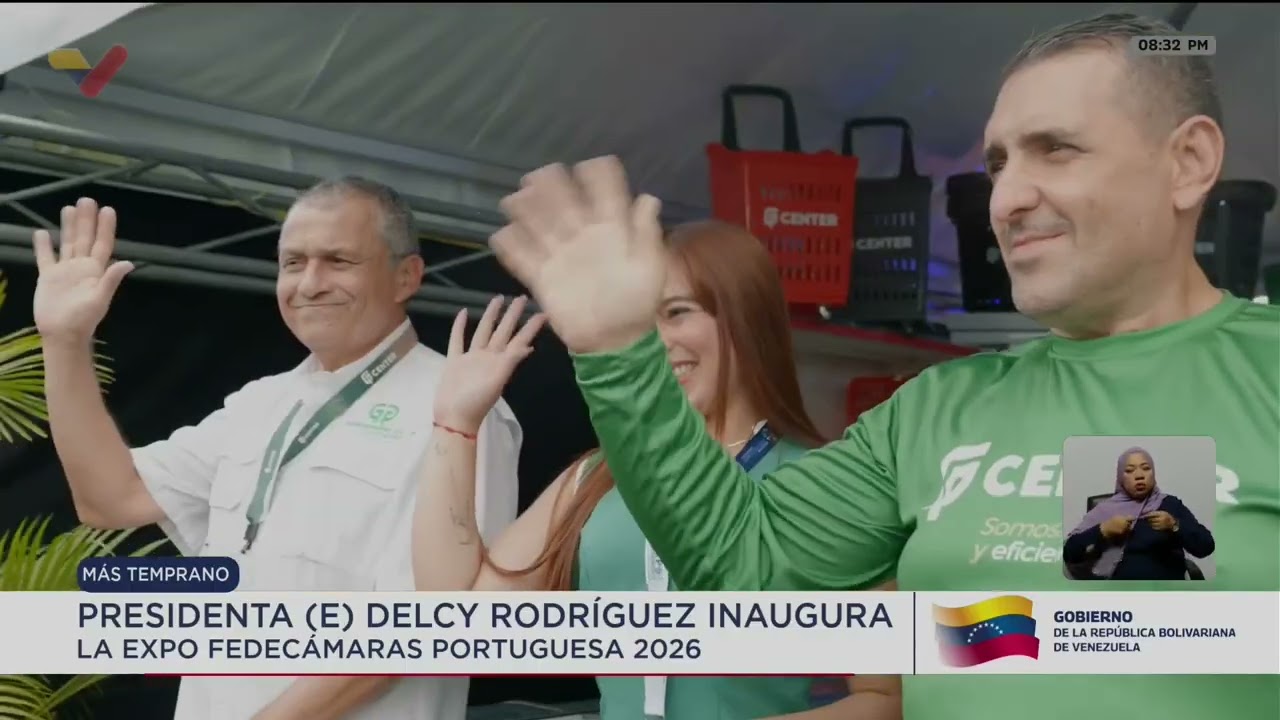 Expo Fedecámaras 2026 visitada por la Presidenta encargada Delcy Rodríguez