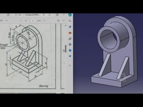 Catia V5 Tutorial: Beginner Drawing Exercise 5