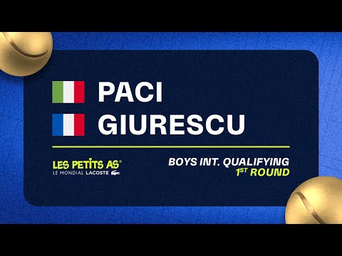 Les Petits As 2023 | Boys International Qualifications 1R | Carlo Paci vs Evan Giurescu