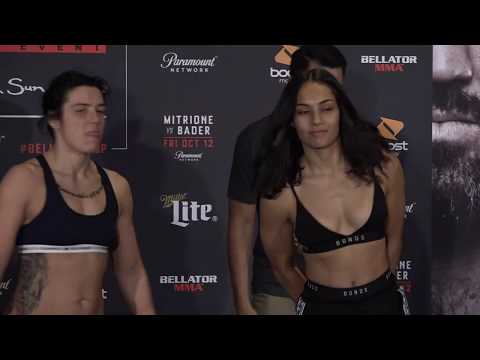 Sinead Kavanagh vs. Janay Harding - Weigh-in Face-Off - (Bellator 207: Mitrione vs. Bader) - /r/WMMA