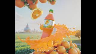 Visual Effects Services Kuencha orange juice: an advert created in blender 3. 6