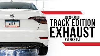 AWE Resonated Track Edition Exhaust, Performance Downpipe for the VW Mk7 GLI