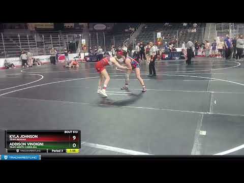 112 Lbs Quarterfinal - Kyla Johnson, Team Indiana Vs Addison Vindigni, Team North Carolina E1fa