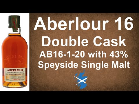 Aberlour 16 Double Cask AB16-1-20 with 43% Speyside Single Malt Scotch Whisky Review by WhiskyJason