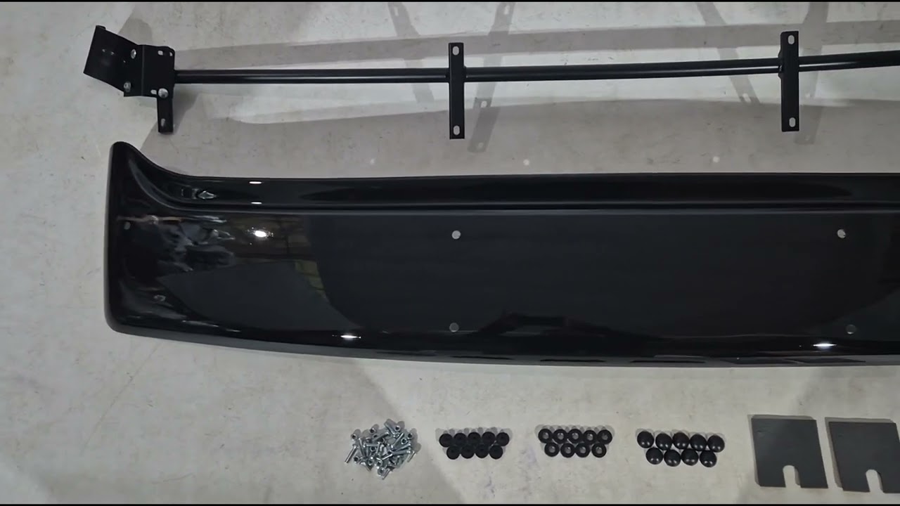 Козирьок на лобове скло V-4 (чорний глянець , 5мм) Video 1