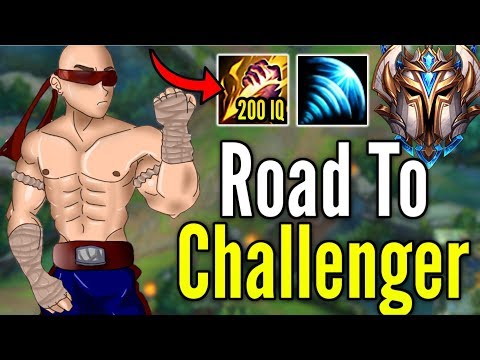 TAKING MY LEE SIN TO CHALLENGER!! 200 IQ SMITE PLAY? - League of Legends
