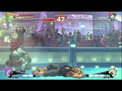 SSF4AE - RED RANGFERS PS3 [Blanka] VS Andy Liu NYC [Akuma]