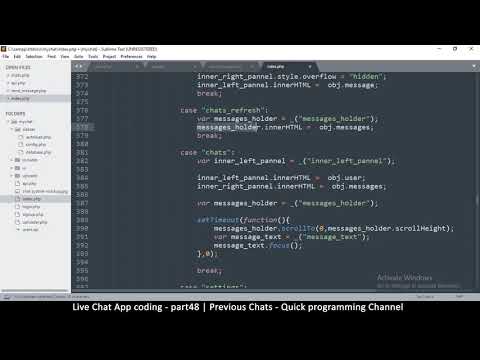 Live chat app | Part05 Javascript basics | Javascript AJAX HTML CSS JSON PHP MYSQL Tutorial