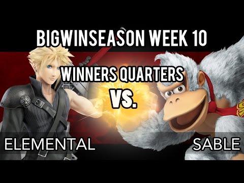 BigWinSeason Week 10 - Winners Quarters - Elemental (Cloud) VS Sable (Donkey Kong)