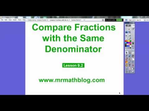 Compare Fractions with the Same Denominator - Lesson 9.2